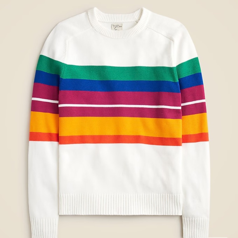 J.Crew: Heritage Shop Cotton in stripe. Size large